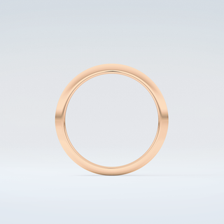 Knife Edge Shank Wedding Band 8