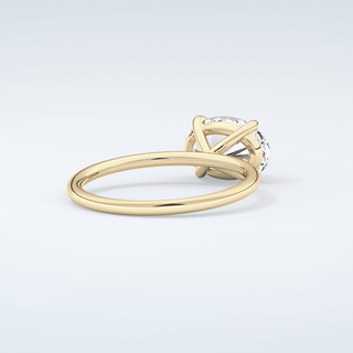 2.0 CT Oval Cut Solitaire Moissanite Engagement Ring 3