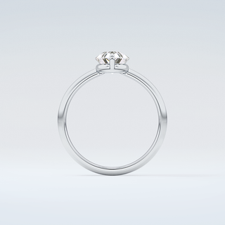 2.0 CT Pear Cut Solitaire Moissanite Engagement Ring 14