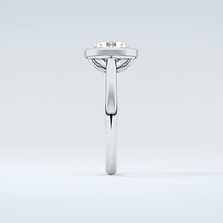 1.0 CT Round Cut Bezel Style Moissanite Engagement Ring 17