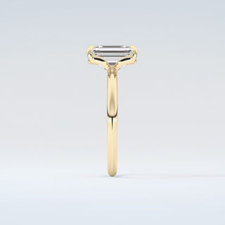 2.0 CT Emerald Cut Solitaire Moissanite Engagement Ring 5