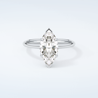 2.0 CT Marquise Cut Solitaire Moissanite Engagement Ring 13