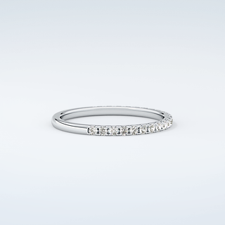 0.18 TCW Round Shaped Moissanite Wedding Band 16