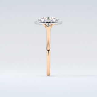 2.0 CT Oval Cut Halo Moissanite Engagement Ring 11