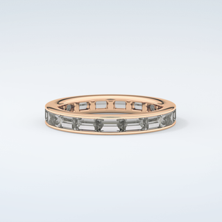 1.87 TCW Baguette Shaped Moissanite Wedding Band 10