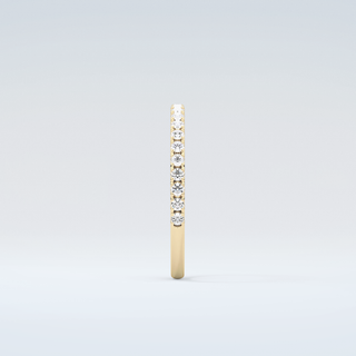 0.18 TCW Round Shaped Moissanite Wedding Band 5