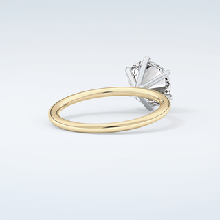 2.0 CT Round Cut Solitaire Moissanite Engagement Ring 3