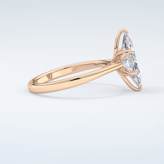1.5 CT Marquise Cut Solitaire Style Moissanite Engagement Ring 10