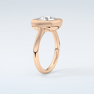 2.0 CT Round Cut Solitaire Bezel Moissanite Engagement Ring 12