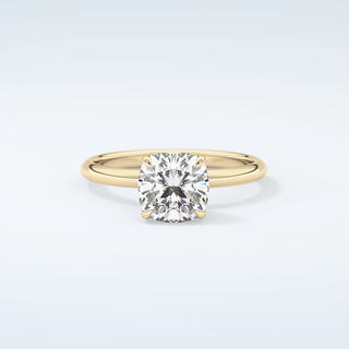 2.0 CT Cushion Cut Solitaire Moissanite Engagement Ring 1