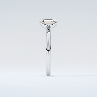 2.0 CT Asscher Cut Solitaire Style Moissanite Engagement Ring 17