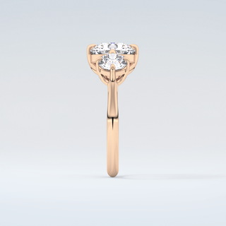 2.0 CT Round Cut Three Stone Moissanite Engagement Ring 11