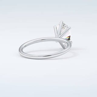 2.0 CT Oval Cut Solitaire Moissanite Engagement Ring 15