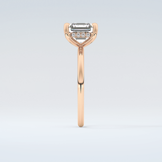 2.0 CT Asscher Cut Hidden Halo Moissanite Engagement Ring 11