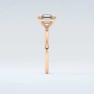 2.0 CT Asscher Cut Solitaire Moissanite Engagement Ring 11