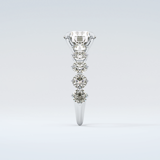 2.0 CT Round Cut Pave Moissanite Engagement Ring 17