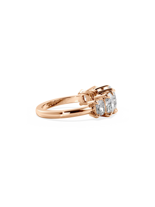 2 CT Round Three Stones Lab Grown Diamond Engagement Ring
