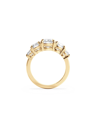 2 CT Round Three Stones Lab Grown Diamond Engagement Ring