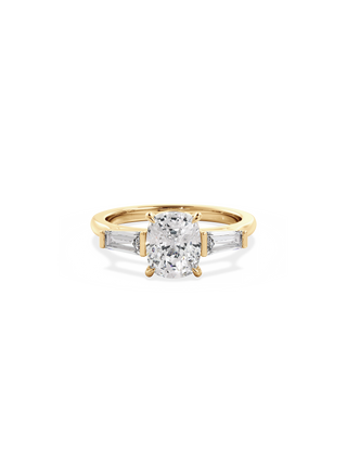 2 CT Round Three Stones Lab Grown Diamond Engagement Ring