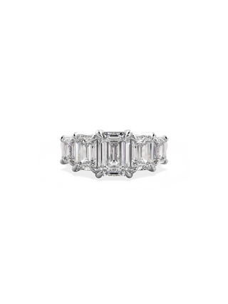 2 CT Round Three Stones Lab Grown Diamond Engagement Ring