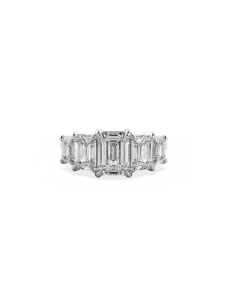 2 CT Round Three Stones Lab Grown Diamond Engagement Ring