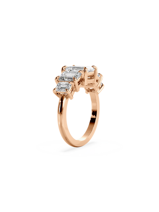 2 CT Round Three Stones Lab Grown Diamond Engagement Ring
