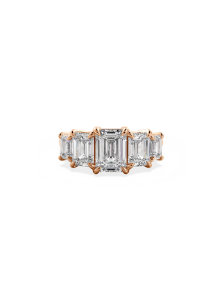 2 CT Round Three Stones Lab Grown Diamond Engagement Ring