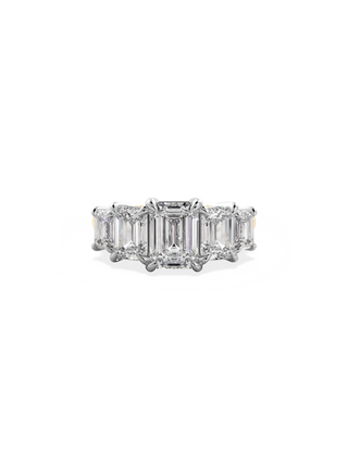 2 CT Round Three Stones Lab Grown Diamond Engagement Ring