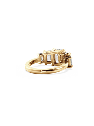 2 CT Round Three Stones Lab Grown Diamond Engagement Ring