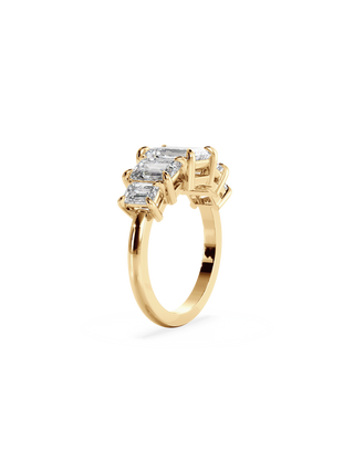 2 CT Round Three Stones Lab Grown Diamond Engagement Ring
