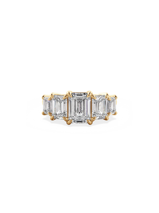 2 CT Round Three Stones Lab Grown Diamond Engagement Ring