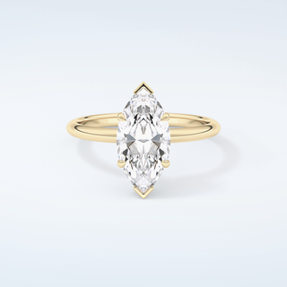 2.0 CT Marquise Cut Solitaire Moissanite Engagement Ring 1