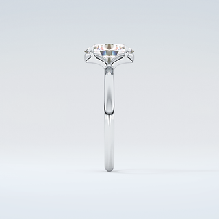 2.0 CT Oval Cut Solitaire Moissanite Engagement Ring 17