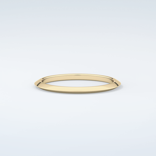 Knife Edge Shank Wedding Band 3