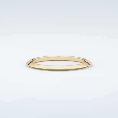 Knife Edge Shank Wedding Band