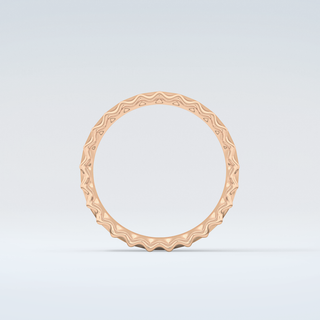 Textured Shank Wedding Band 8