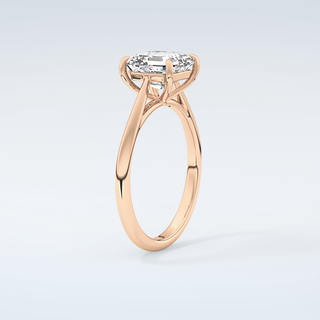 2.0 CT Asscher Cut Solitaire Moissanite Engagement Ring 12