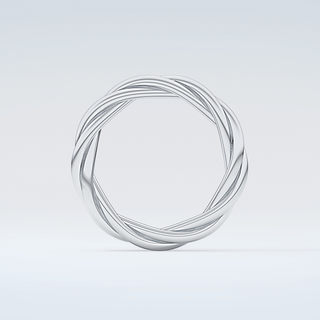 Classic Rope Twisted Shank Wedding Band 14