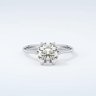 2.0 CT Round Cut Solitaire Moissanite Engagement Ring 13