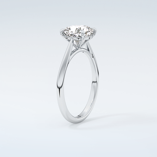 2.0 CT Cushion Cut Solitaire Moissanite Engagement Ring 18