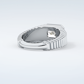 1.5 CT Emerald Cut Solitaire Bezel Moissanite Engagement Ring 15