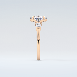 2.0 CT Oval Cut Three Stone Moissanite Engagement Ring 11