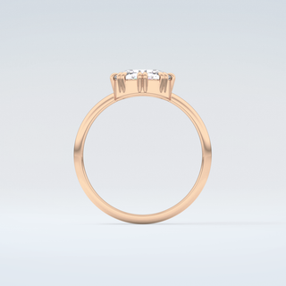 1.5 CT Rose Cut Solitaire Style Moissanite Engagement Ring 8