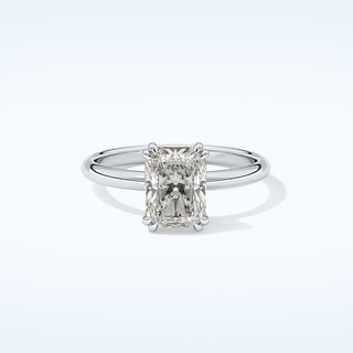 2.0 CT Radiant Cut Solitaire Style Moissanite Engagement Ring 13