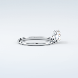 1.5 CT Oval  Cut Solitaire Moissanite Engagement Ring 16