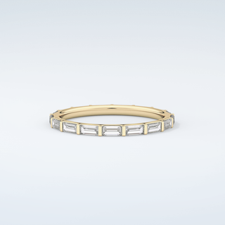 1.02 TCW Baguette Cut Moissanite Wedding Band 3