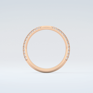 0.16 TCW Round Shaped Moissanite Wedding Band 8