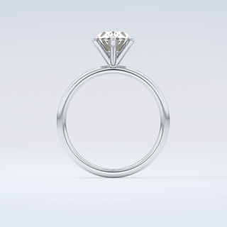 2.0 CT Oval Cut Solitaire Moissanite Engagement Ring 14