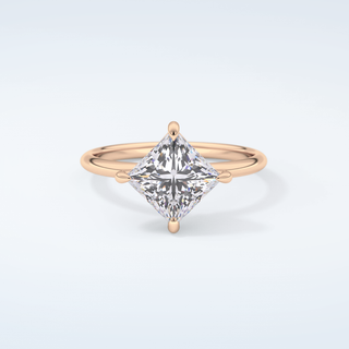 2.0 CT  Princess Cut Solitaire Moissanite Engagement Ring 7