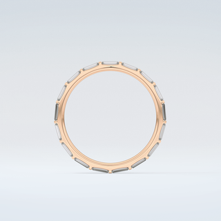 1.02 TCW Baguette Cut Moissanite Wedding Band 8